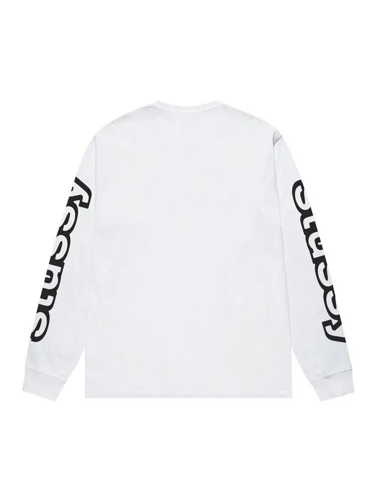 Футболка Stussy Sideways Long-Sleeve Tee — изображение 2 из 2, белый