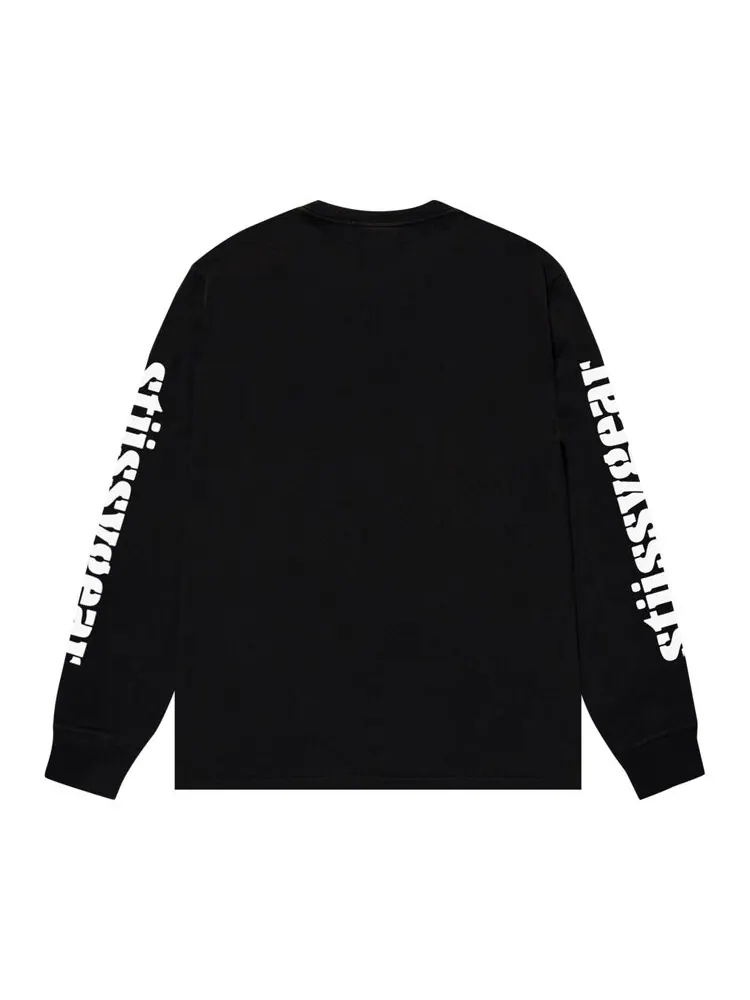 Футболка Stussy Gear Long-Sleeve Tee — изображение 2 из 2, черный