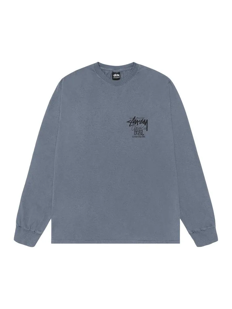 Футболка Stussy Classic Gear Long-Sleeve Tee Pigment Dyed