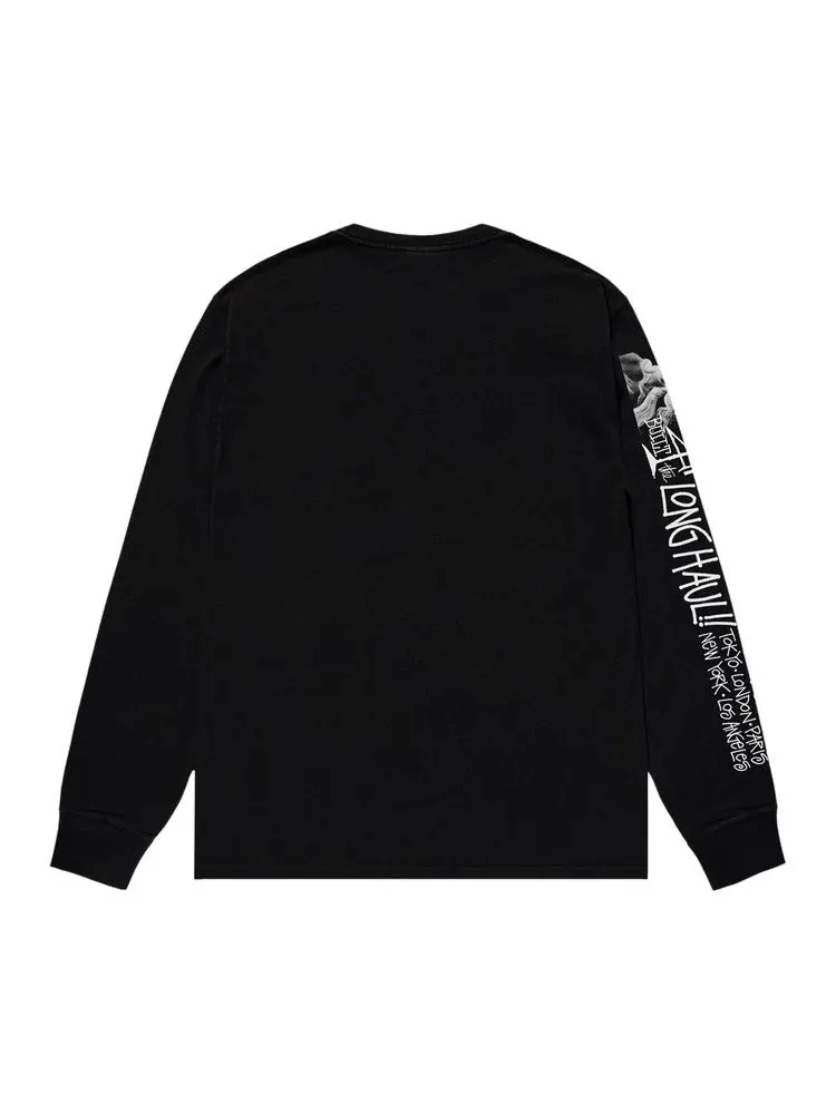 Футболка Stussy Long Haul Long-Sleeve Tee — изображение 2 из 2, черный