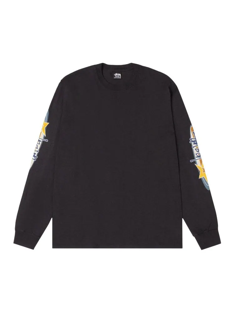 Футболка Stussy Two Star Long-Sleeve Tee Pigment Dyed