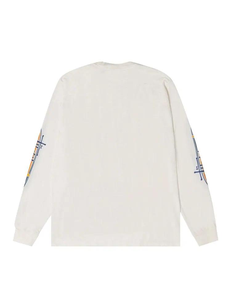 Футболка Stussy Two Star Long-Sleeve Tee Pigment Dyed — изображение 2 из 3, прозрачный