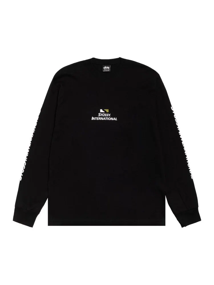 Футболка Stussy International Long-Sleeve Tee 'Black'