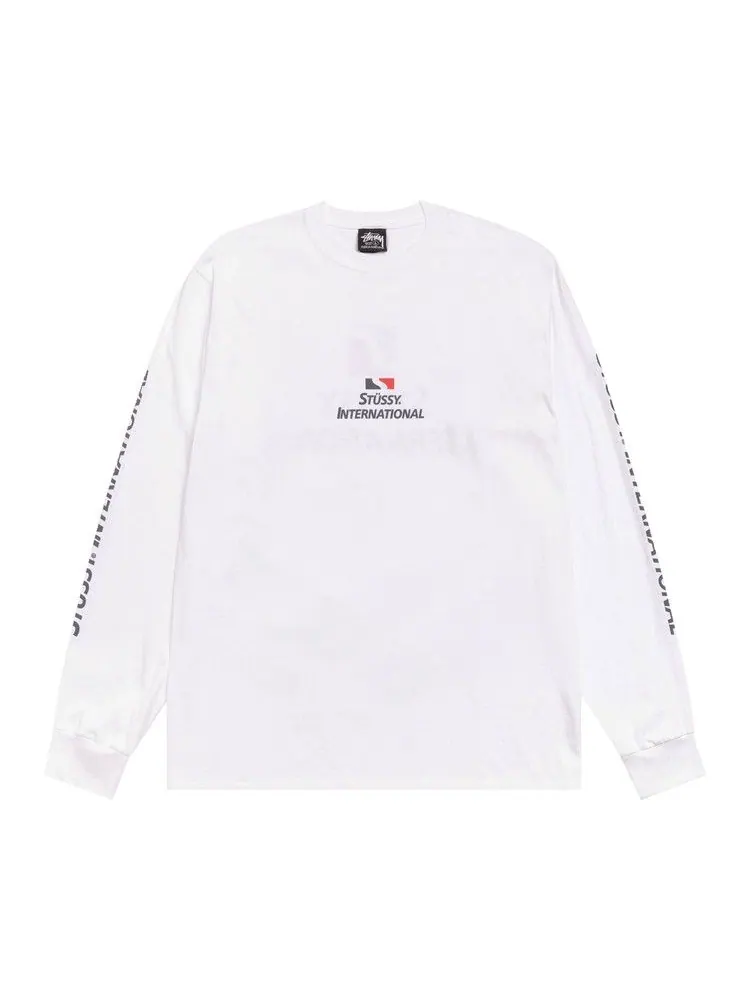 Футболка Stussy International Long-Sleeve Tee 'White'