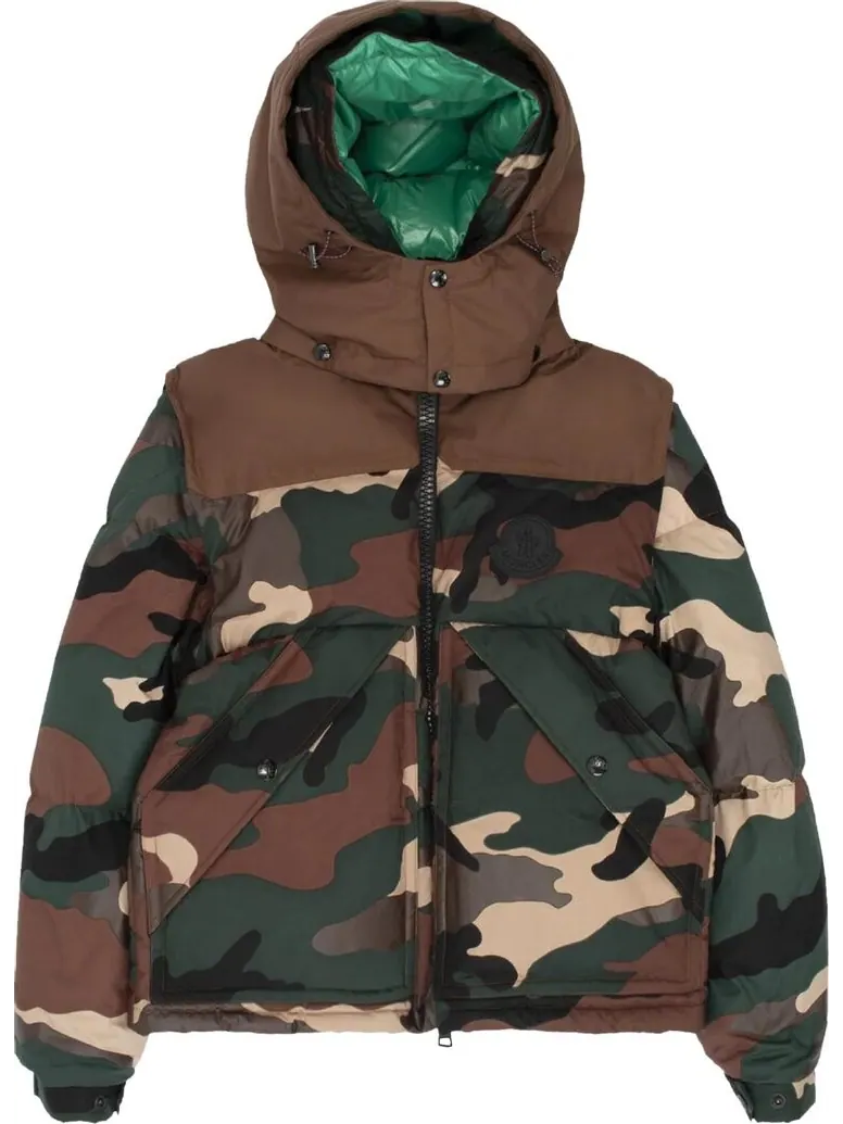Пуховик Moncler Cavet Camo Puffer Jacket 'Camo' — изображение 1 из 1, мульти