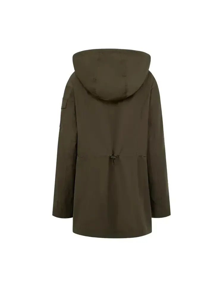 Короткая парка Moncler Leandro 'Green' — изображение 2 из 2, зеленый