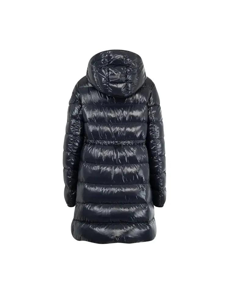 Длинное пальто Moncler Courcelles — изображение 2 из 3, синий