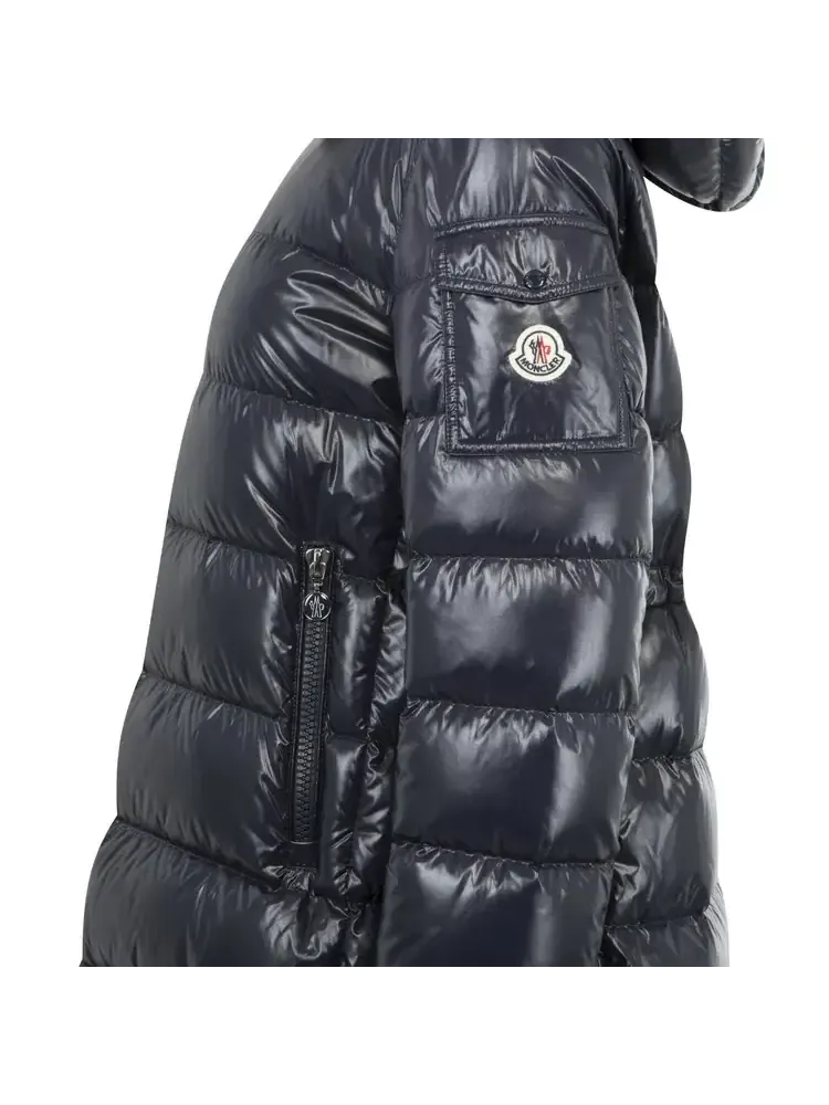 Длинное пальто Moncler Courcelles — изображение 3 из 3, синий
