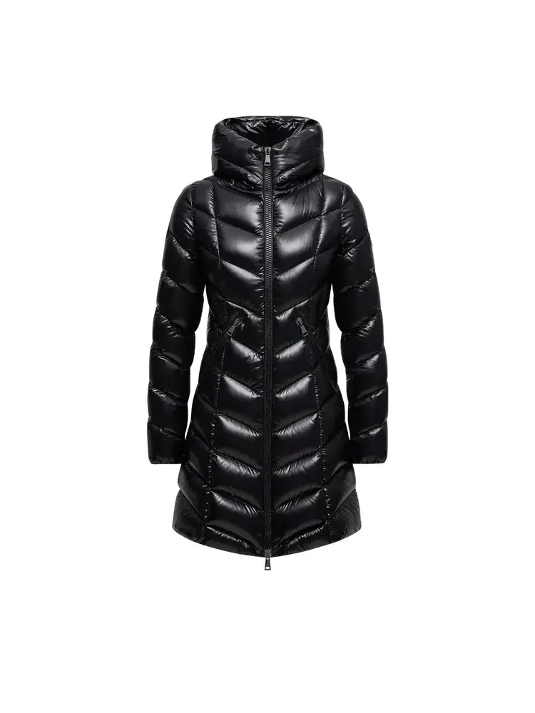 Длинное пальто Moncler Marus, черное — изображение 1 из 1, черный