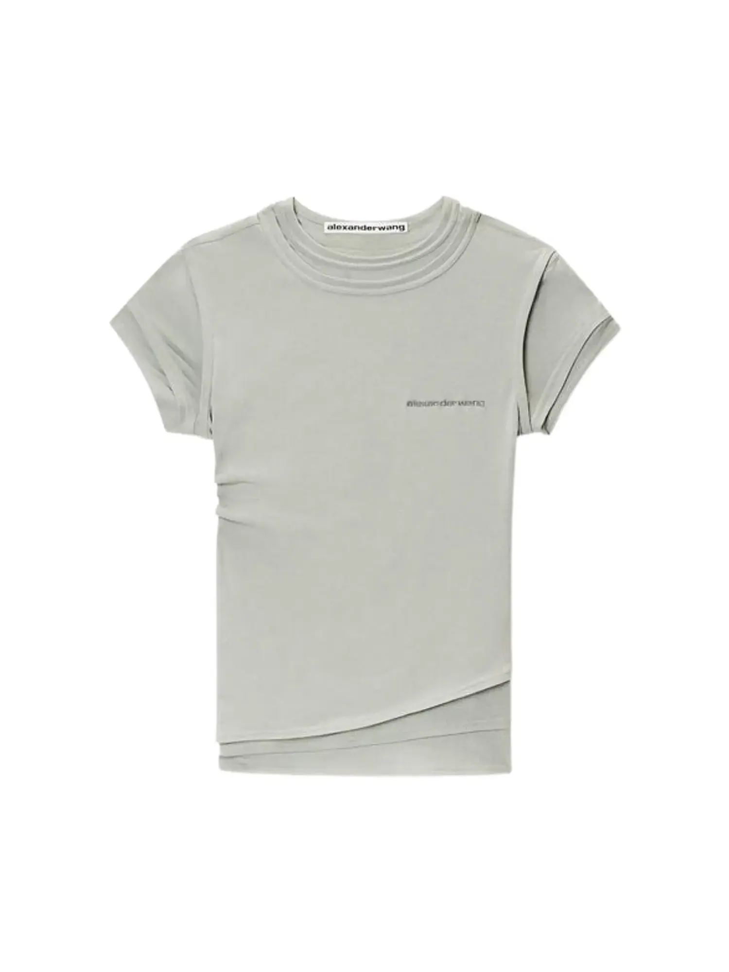Топ Alexander Wang Layered Short-Sleeve