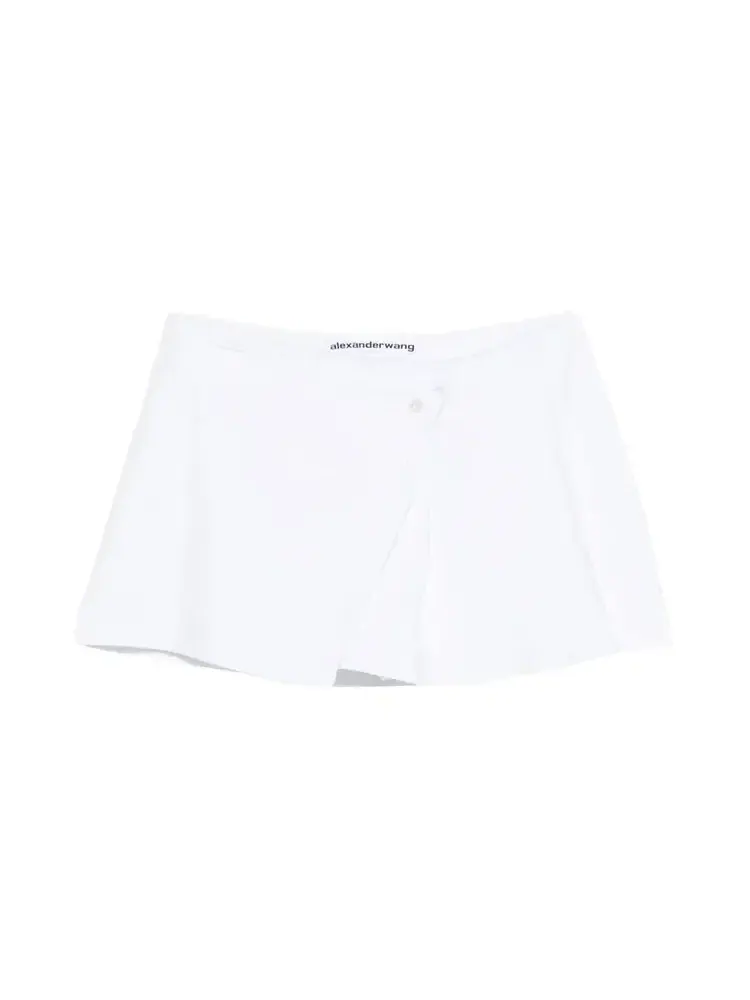 Мини-юбка с плиссировкой и запахом от Alexander Wang