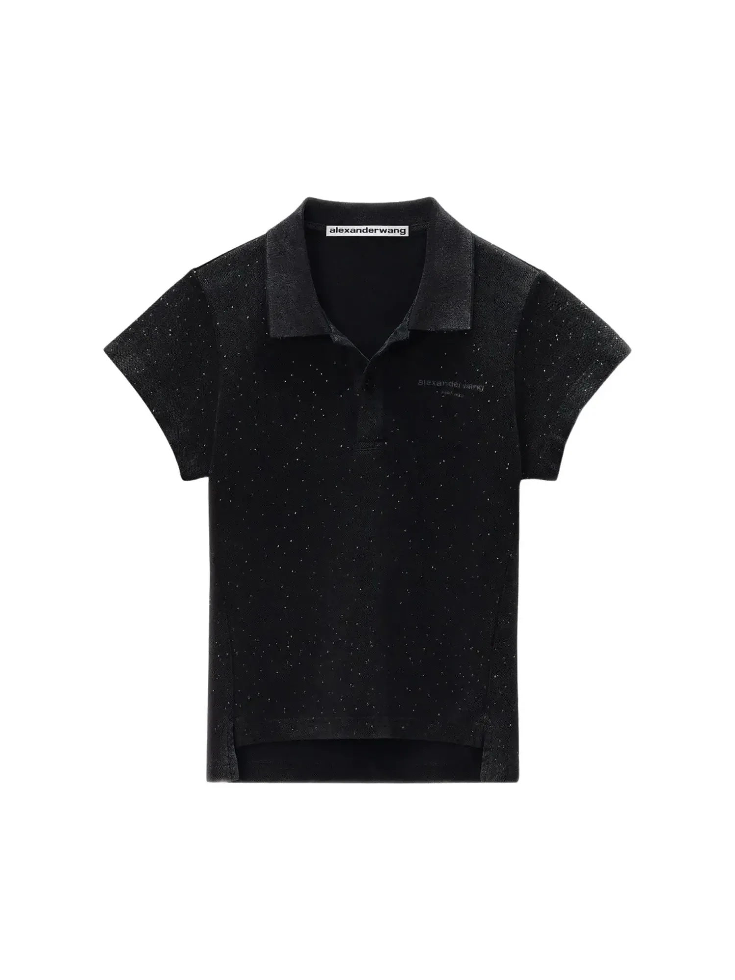Поло Alexander Wang Allover Hotfix Shrunken