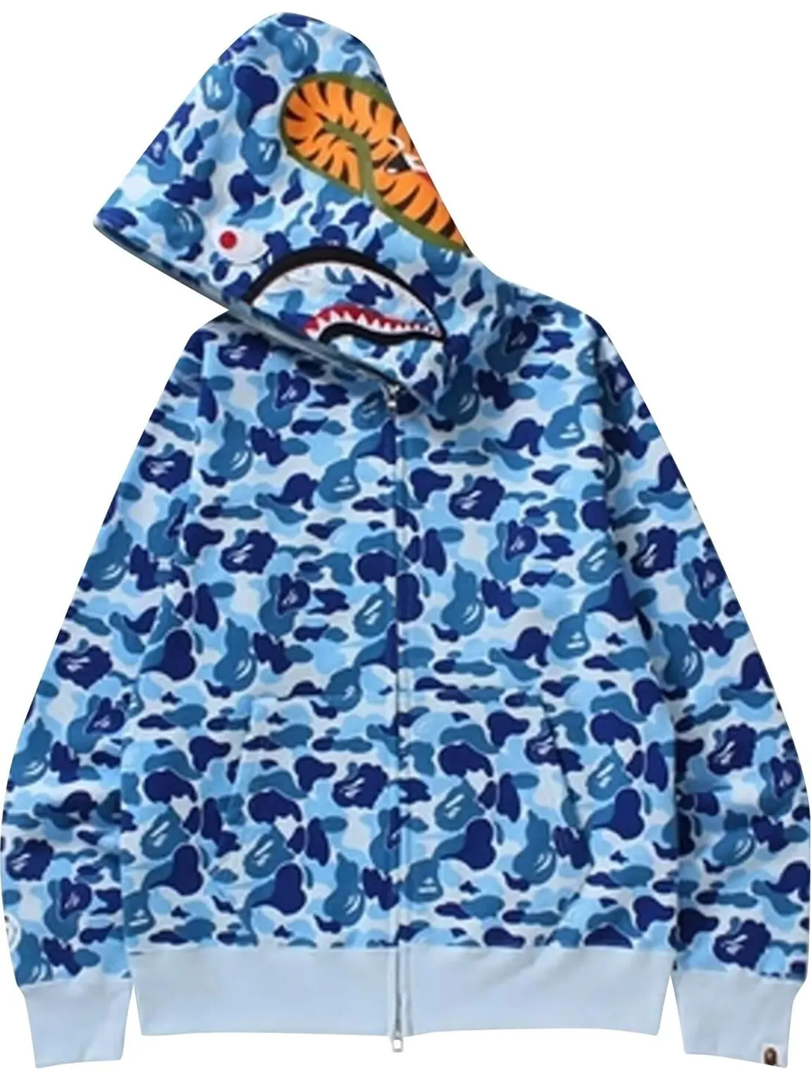 Толстовка Bape ABC Shark Full Zip — изображение 2 из 2, синий