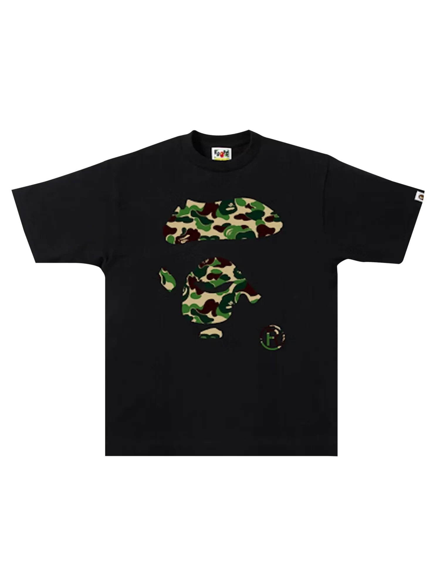 Футболка BAPE Abc Ape Face — изображение 1 из 2, зеленый