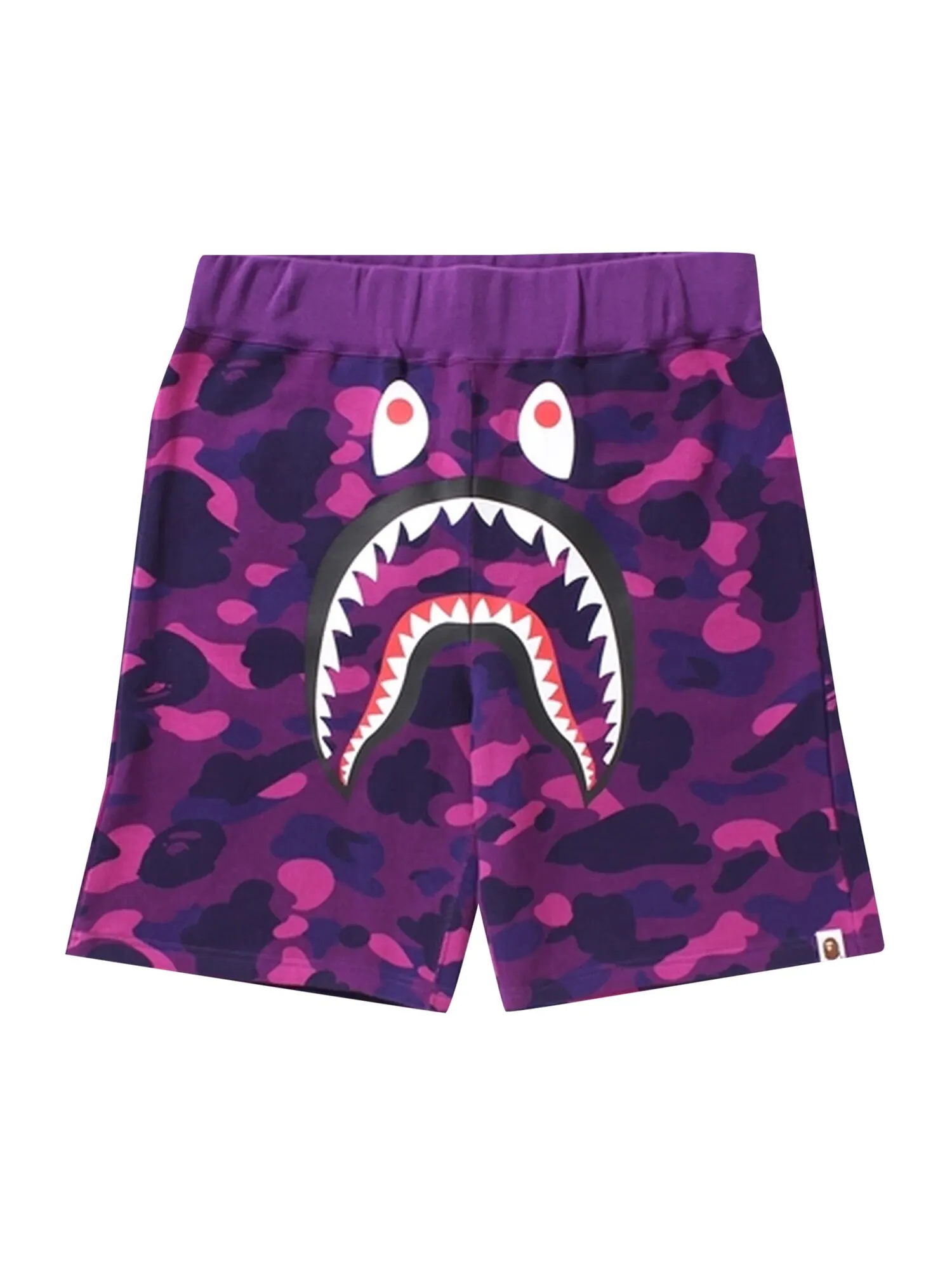 Спортивные шорты BAPE Color Camo Shark — изображение 1 из 2, фиолетовый