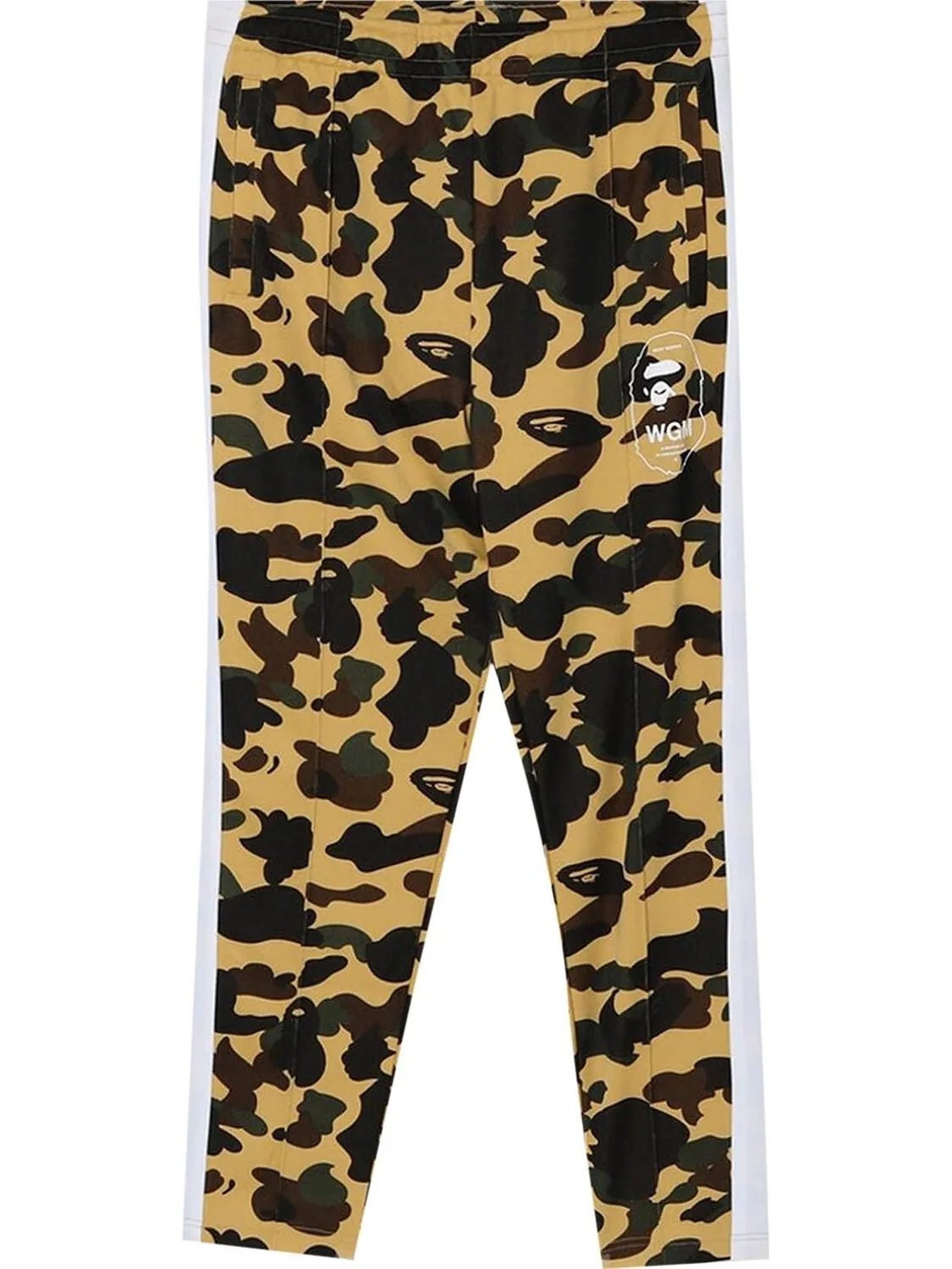 Брюки BAPE 1st Camo Line Jersey Pants 'Yellow' — 1