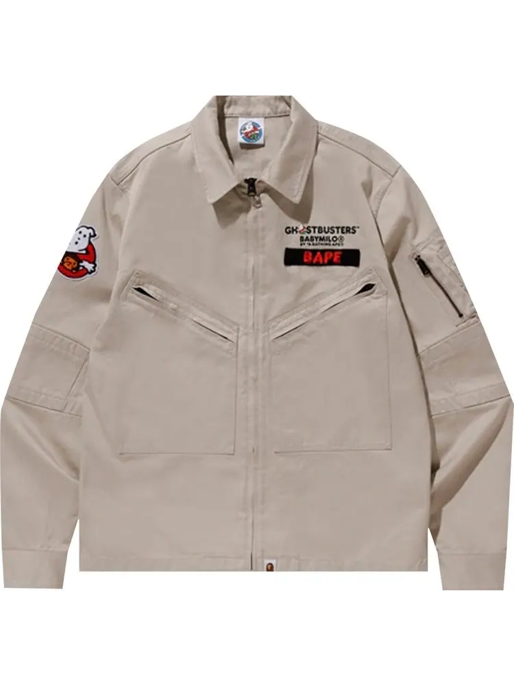 Рубашка BAPE x Ghostbusters Baby Milo Shirt 'Beige' — изображение 1 из 2, загар