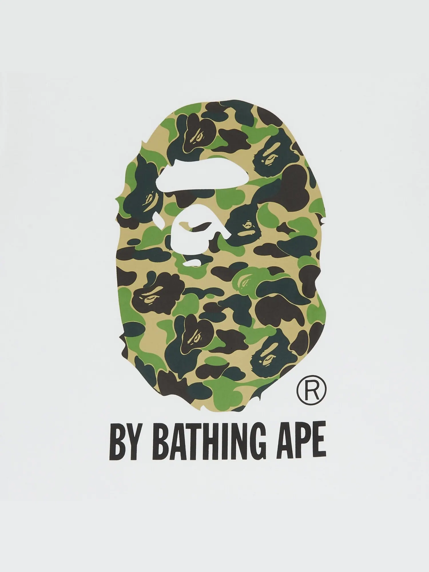 Футболка BAPE ABC Camo By Bathing — изображение 3 из 3, белый/зеленый