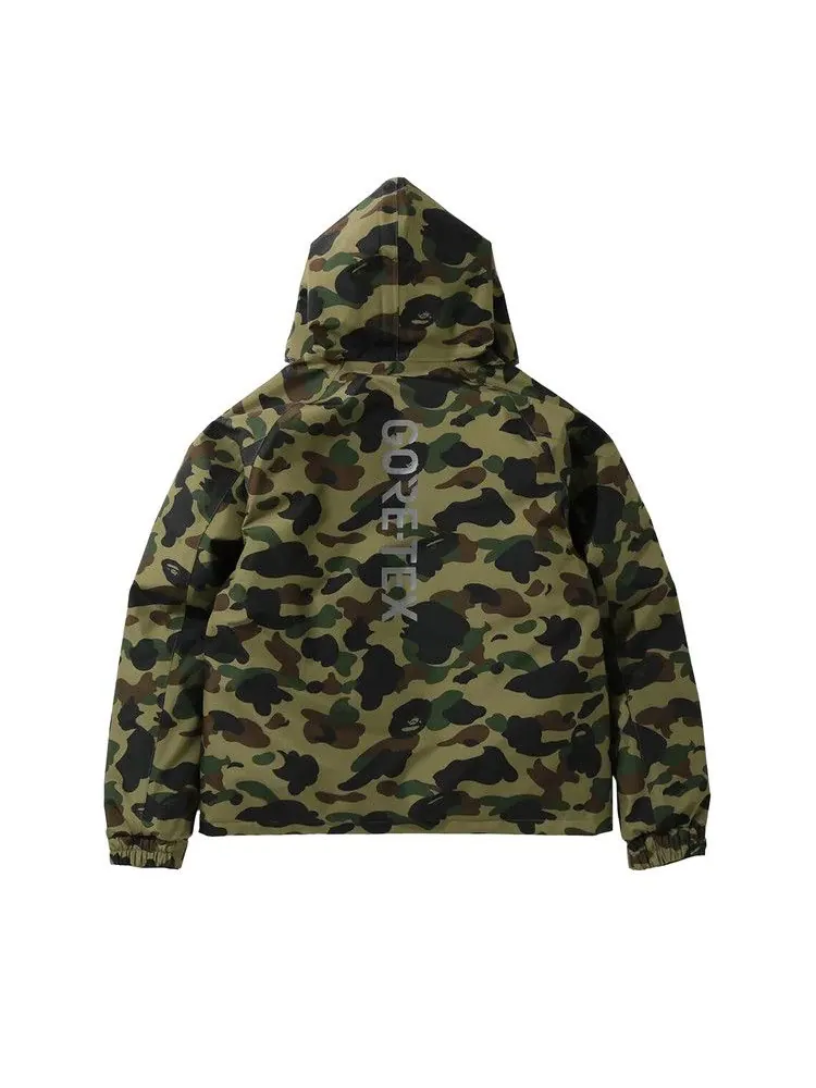 Худи BAPE GORE-TEX 1st Camo Hoodie Down Jacket — изображение 2 из 2, зеленый