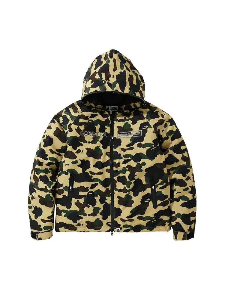 Худи BAPE GORE-TEX 1st Camo Hoodie Down Jacket — изображение 1 из 2, желтый