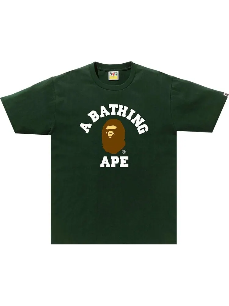 Футболка BAPE College Tee 'Green' — изображение 1 из 1, зеленый