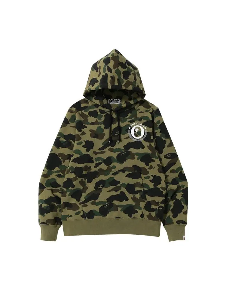 Худи BAPE 1st Camo Kanji Pullover Hoodie — изображение 1 из 2, зеленый