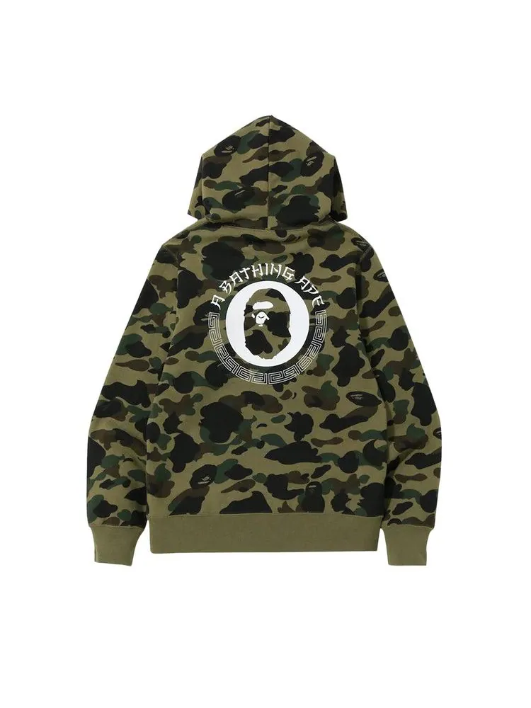 Худи BAPE 1st Camo Kanji Pullover Hoodie — изображение 2 из 2, зеленый