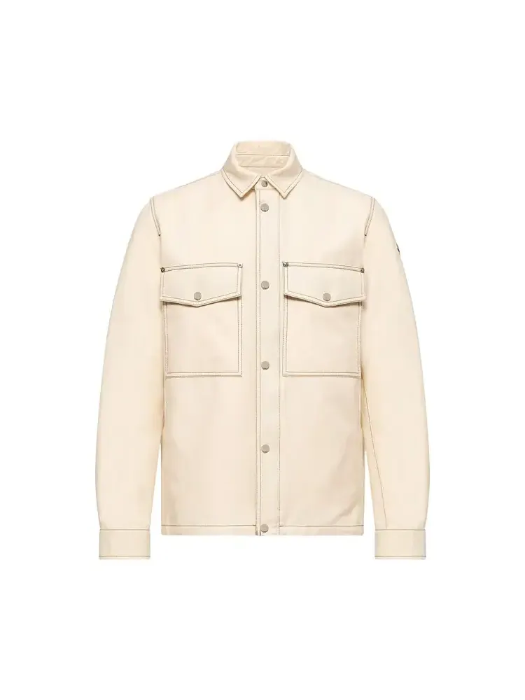 Moncler Watagua Куртка-рубашка цвета слоновой кости