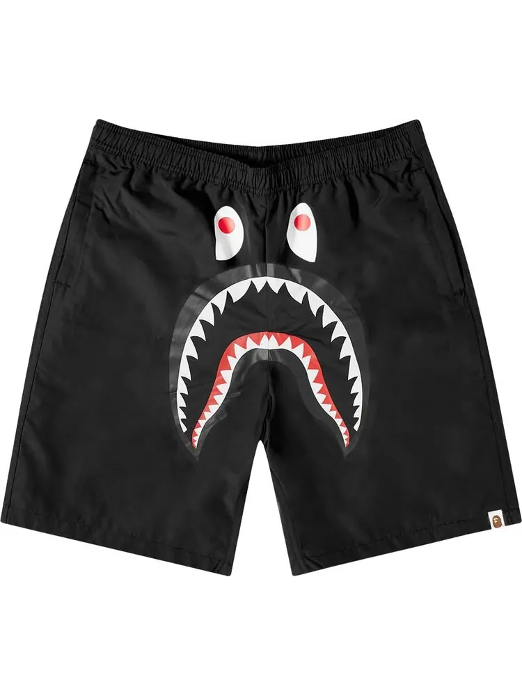 Шорты BAPE Space Camo Shark Reversible Shorts 'Black' — изображение 1 из 2, черный