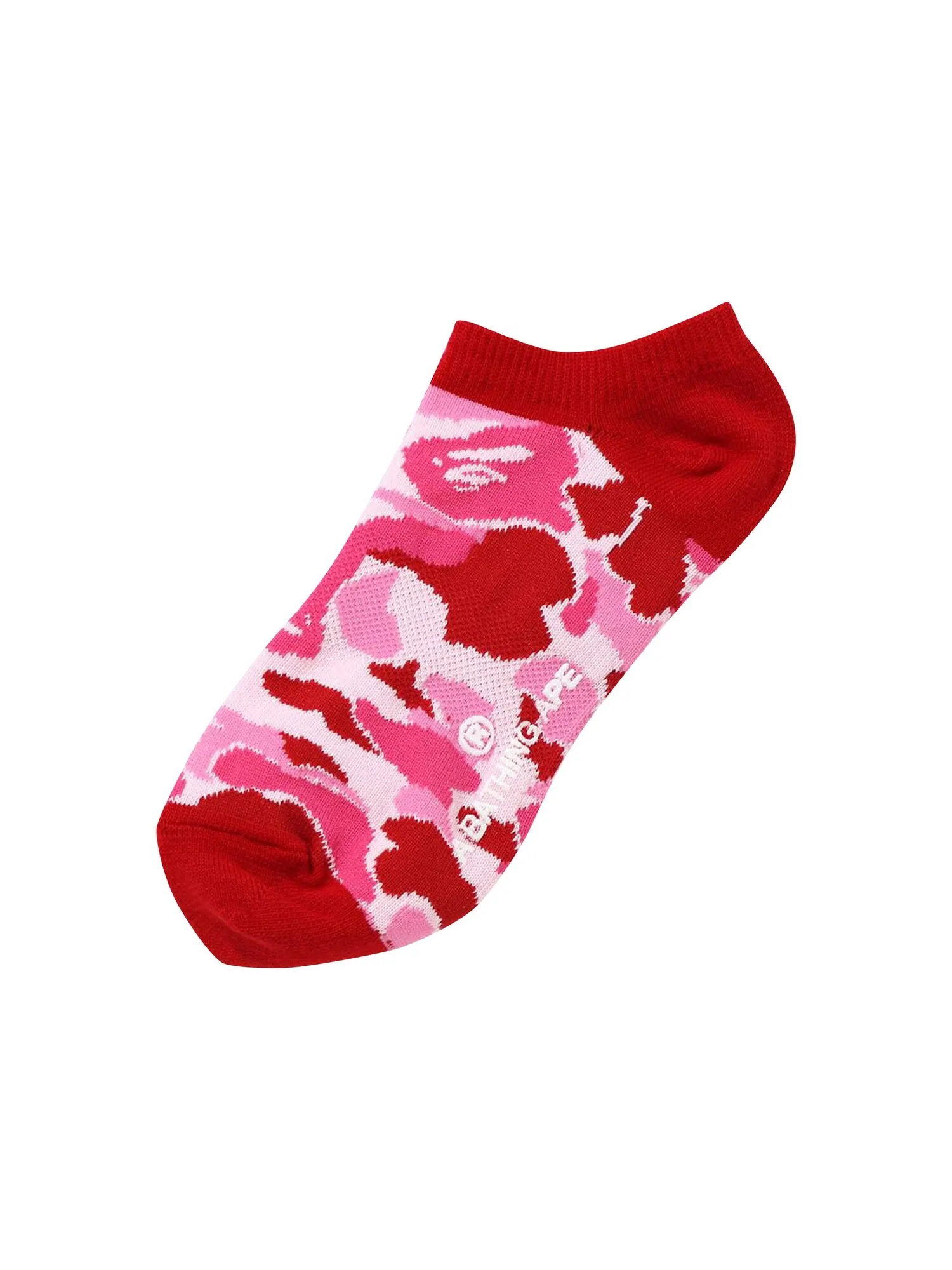 Короткие носки с камуфляжным принтом BAPE ABC — изображение 1 из 1, розовый