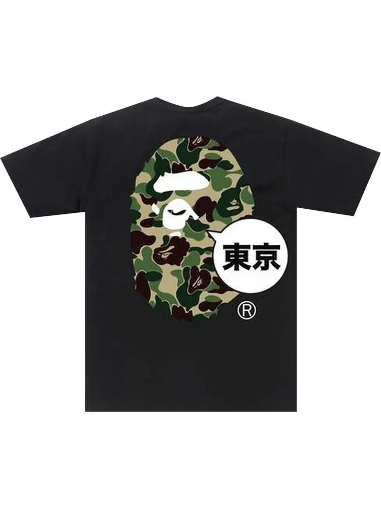 Футболка BAPE City Tee Tokyo Big Ape Head 'Black' — изображение 2 из 2, черный