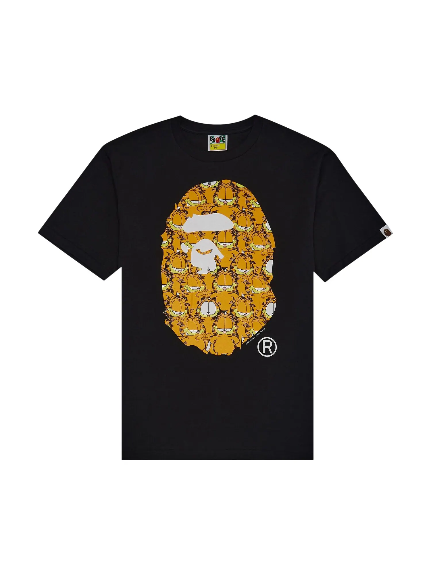 Футболка BAPE x Garfield №6 Черная — изображение 1 из 1, черный