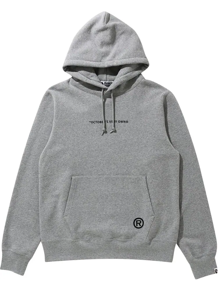 Худи BAPE x OVO Pullover Hoodie 'Gray' — изображение 1 из 2, серый