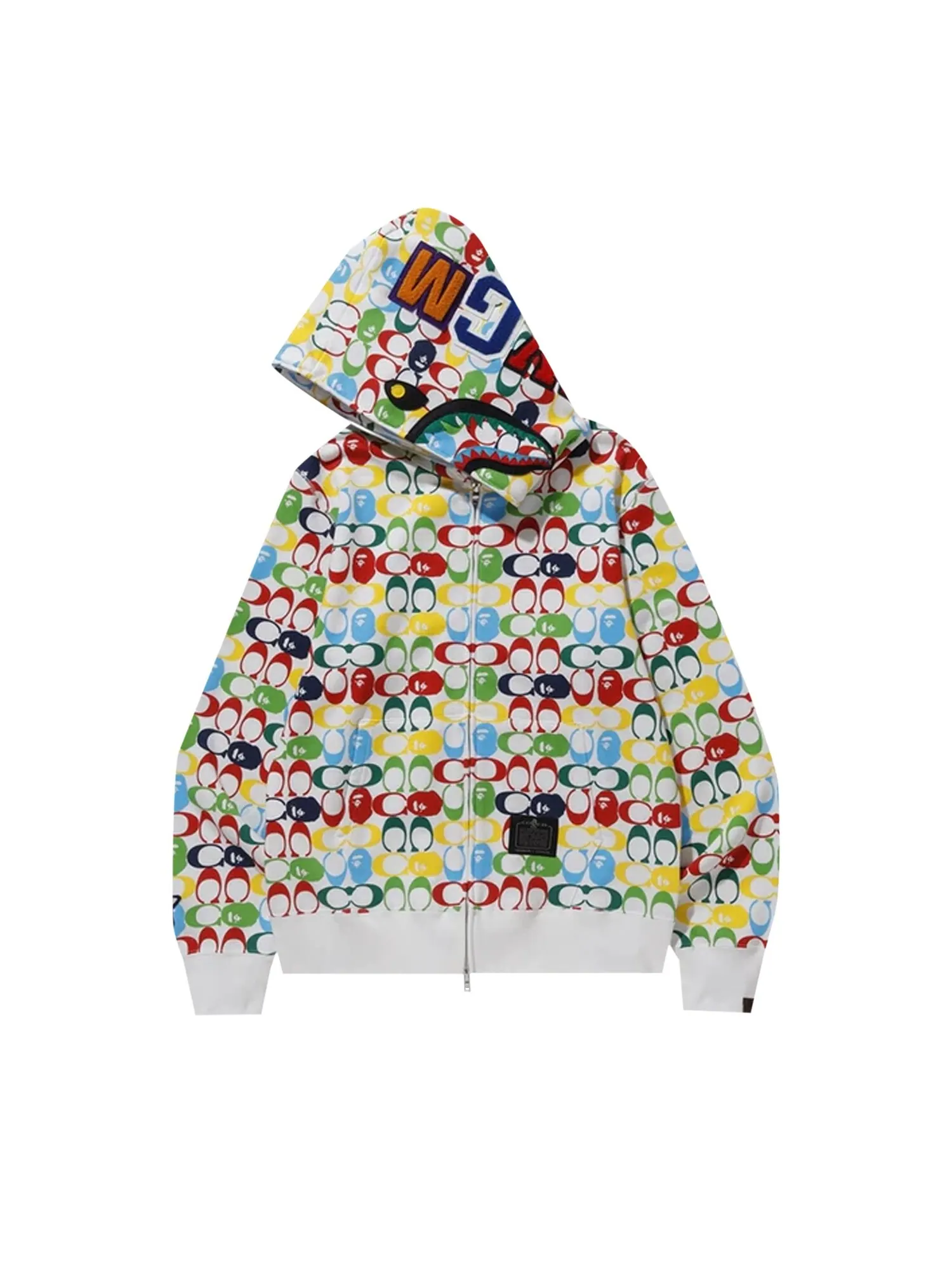 Толстовка на молнии BAPE x Coach Shark Мульти — изображение 2 из 2