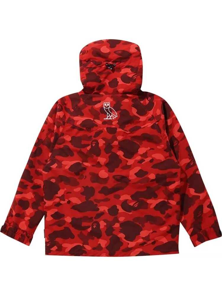 Куртка BAPE x OVO Color Camo Jacket 'Red' — изображение 2 из 2, красный
