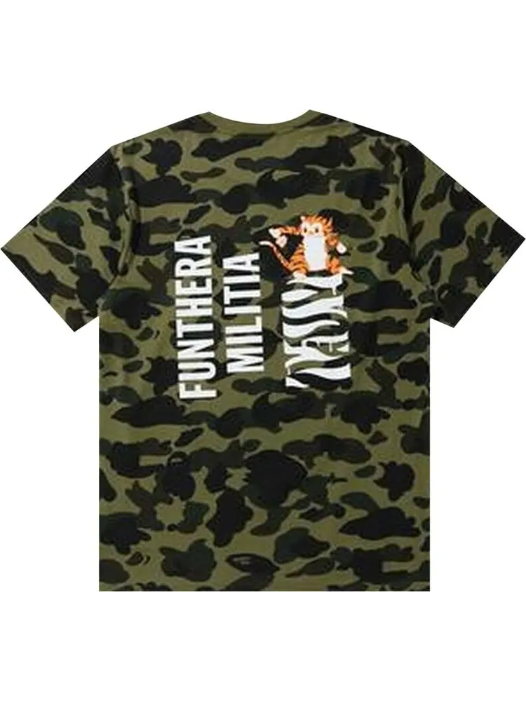 Футболка BAPE 1st Camo Tiger Tee 'Green' — изображение 2 из 2, зеленый