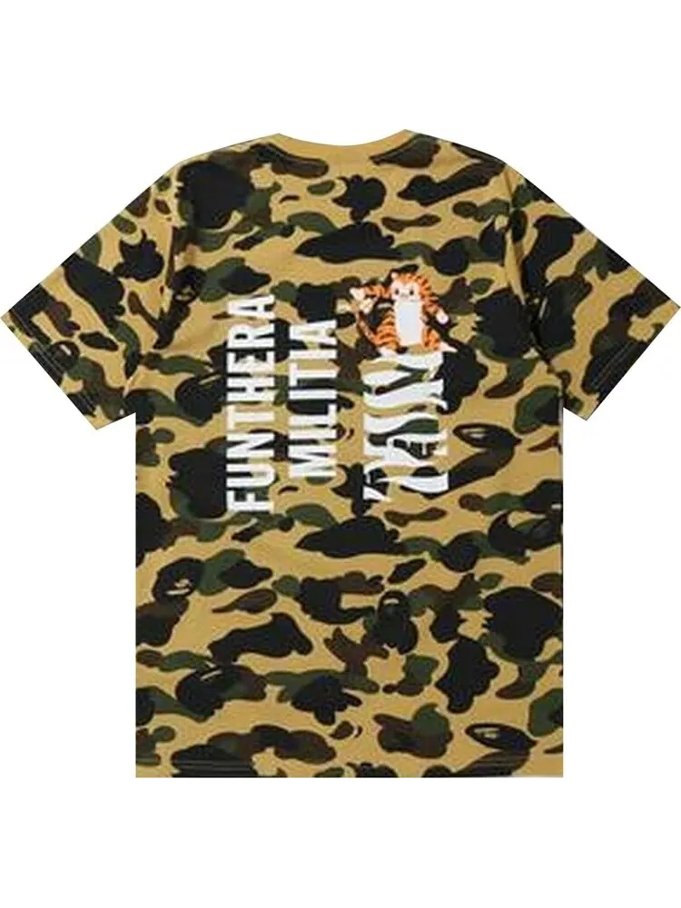 Футболка BAPE 1st Camo Tiger Tee 'Yellow' — изображение 2 из 2, желтый
