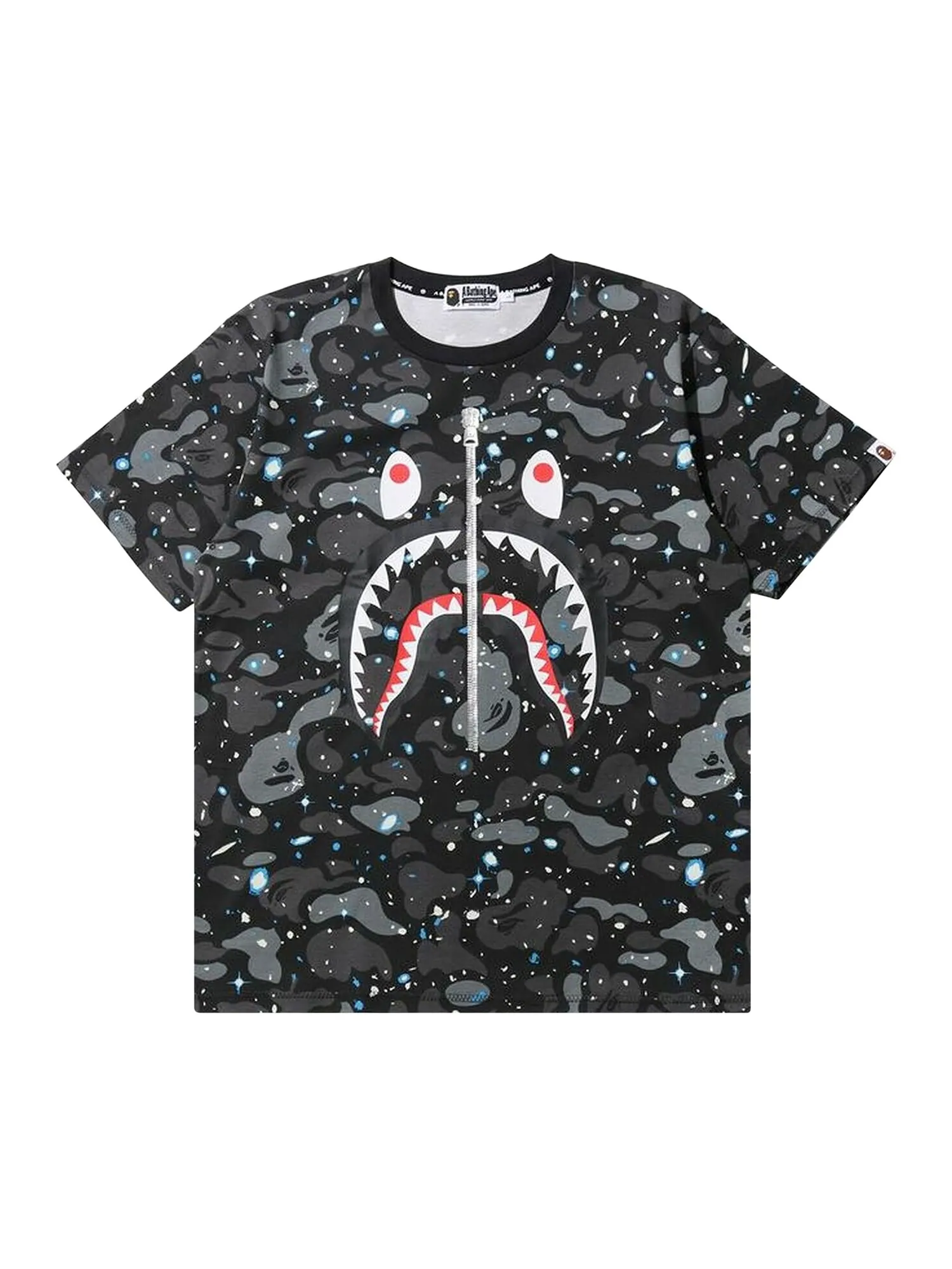 Футболка BAPE Space Camo Shark — изображение 1 из 2, черный