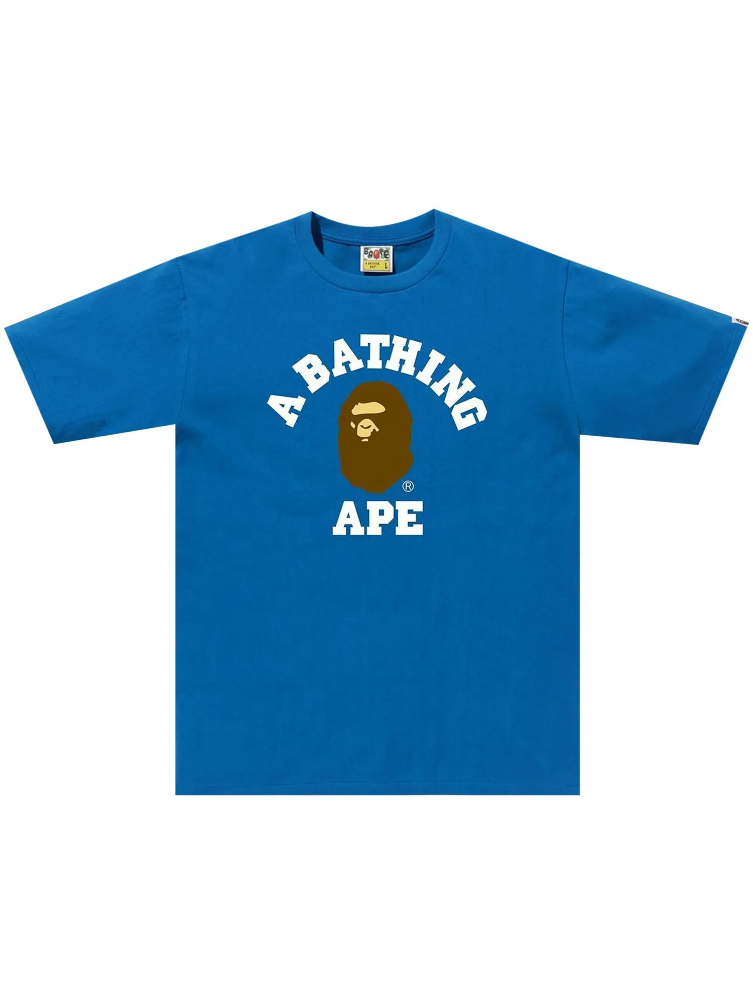 Футболка колледжа BAPE — изображение 1 из 1, синий