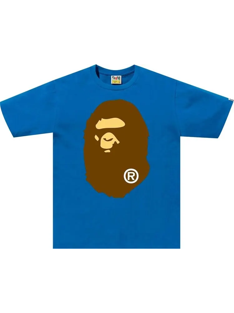 Футболка BAPE Big Ape Head Tee 'Blue' — изображение 1 из 1, синий