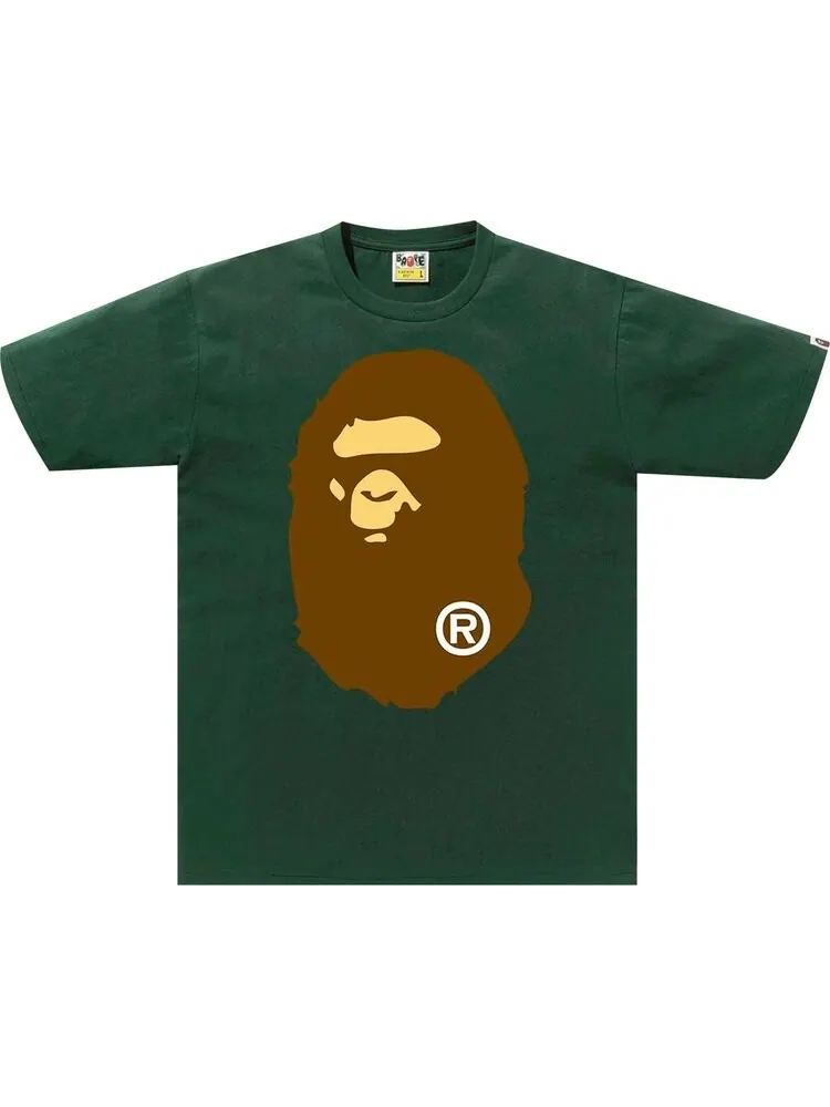 Футболка BAPE Big Ape Head Tee 'Green' — изображение 1 из 1, зеленый