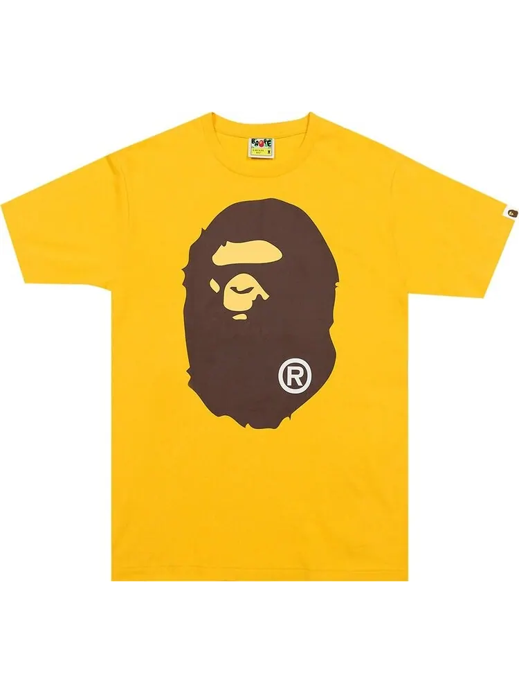 Футболка BAPE Big Ape Head Tee 'Yellow' — изображение 1 из 1, желтый