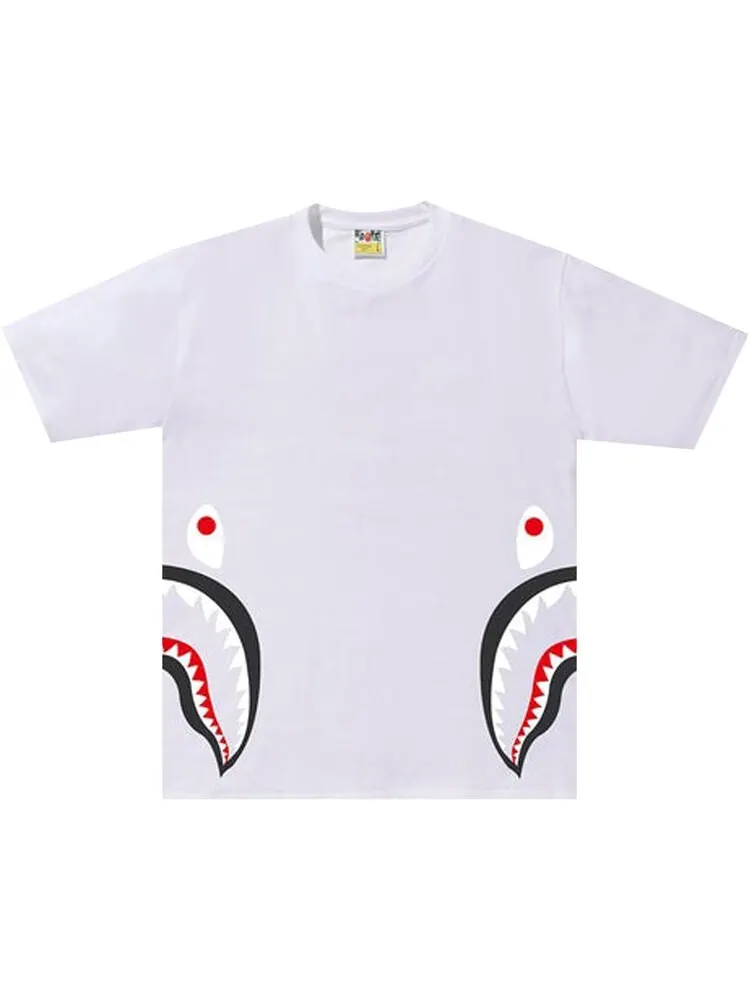 Футболка BAPE Side Shark Tee 'White' — изображение 1 из 2, белый