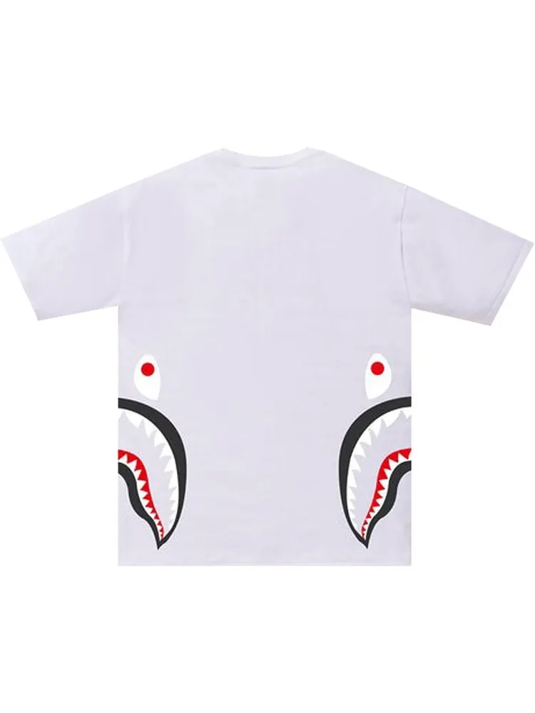 Футболка BAPE Side Shark Tee 'White' — изображение 2 из 2, белый