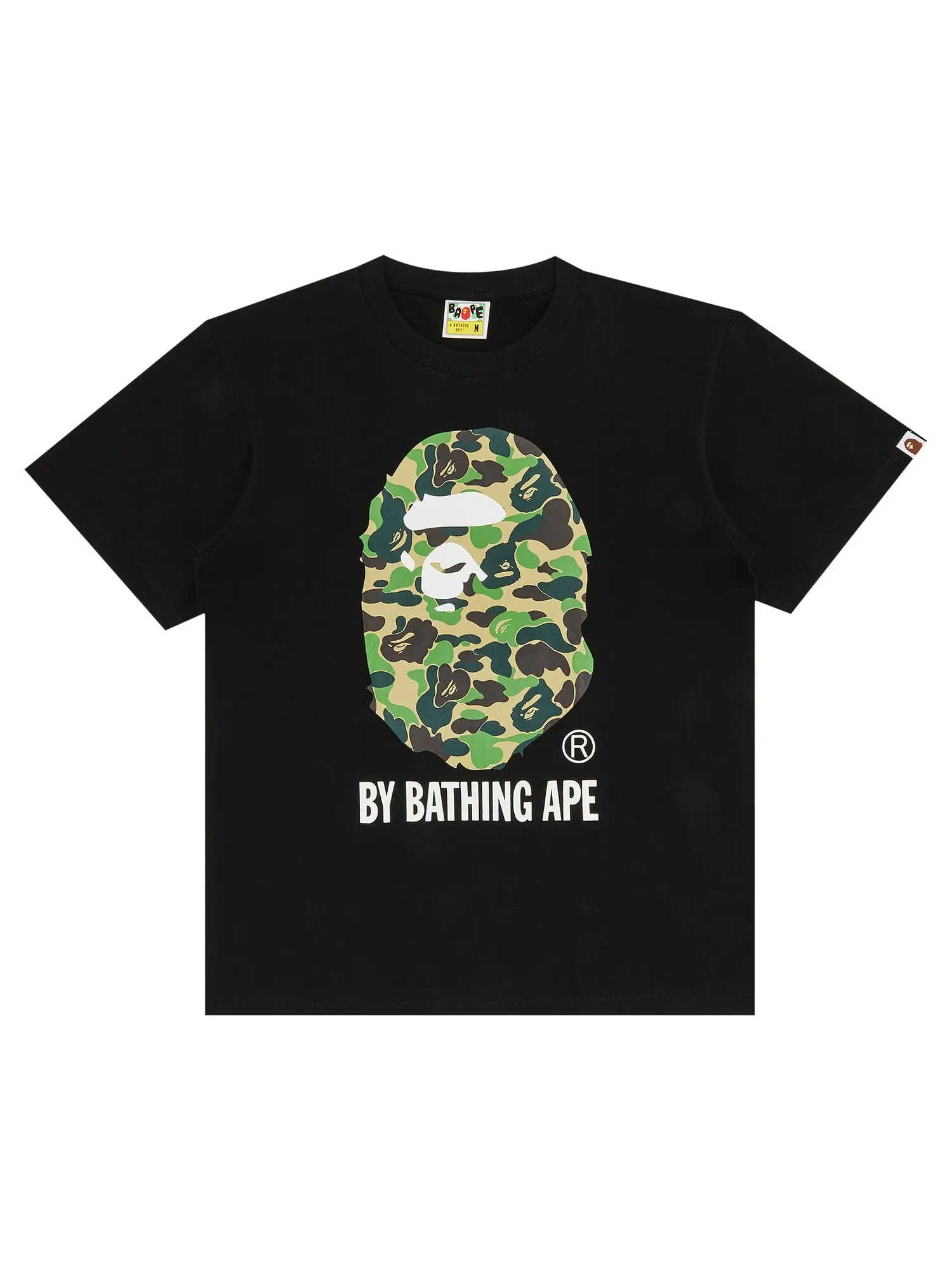 Футболка BAPE ABC Camo By Bathing Ape — изображение 1 из 3, черный/зеленый