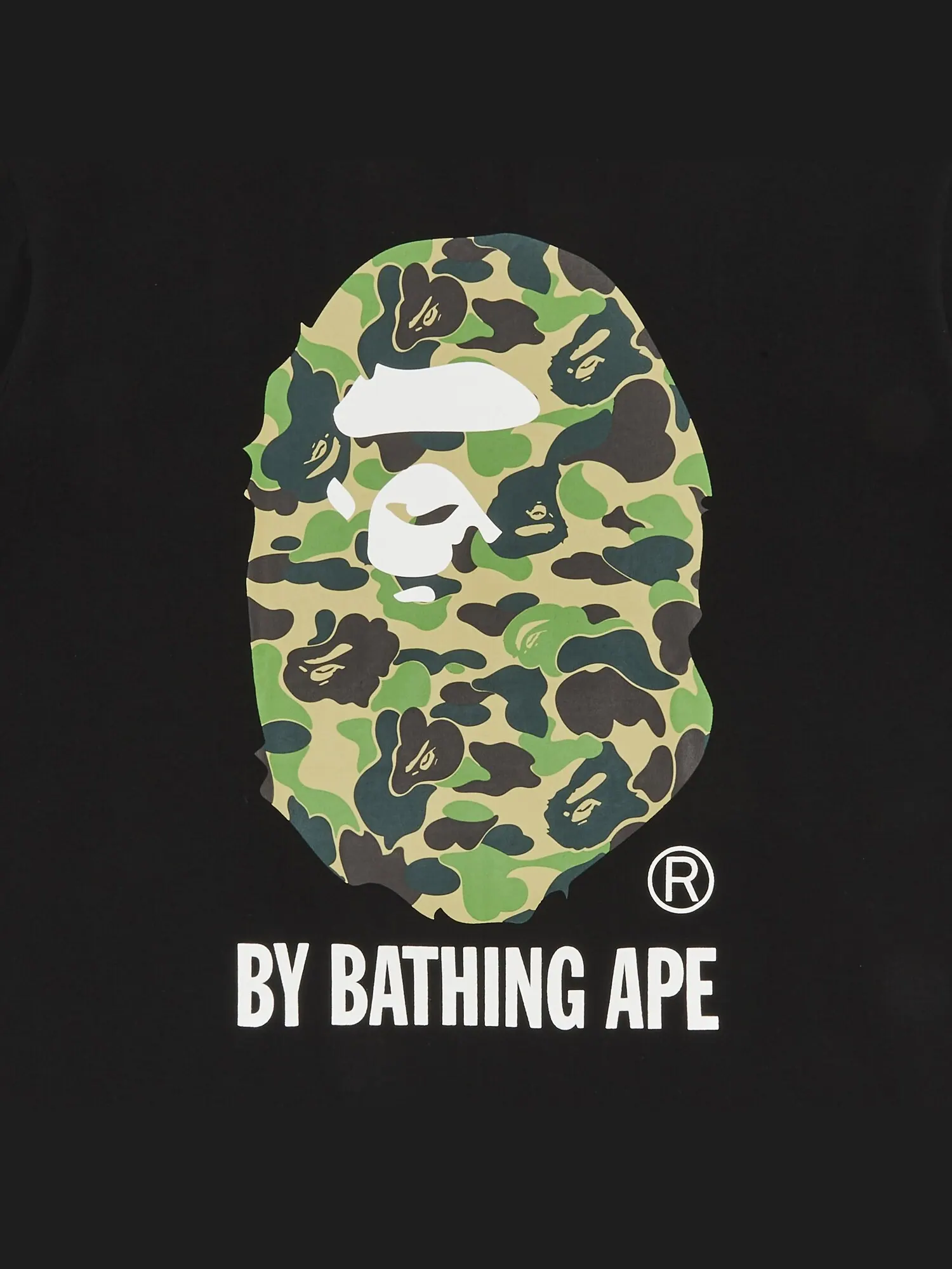 Футболка BAPE ABC Camo By Bathing Ape — изображение 3 из 3, черный/зеленый