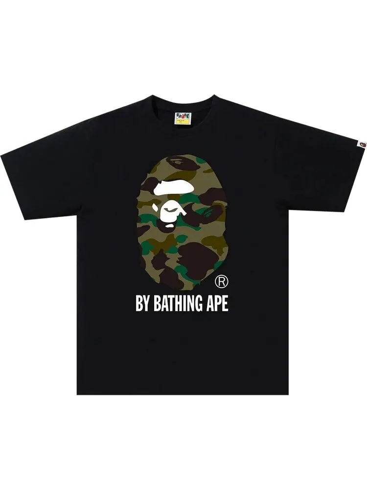 Футболка BAPE 1st Camo By Bathing Ape Tee 'Black/Green' — изображение 1 из 1, черный