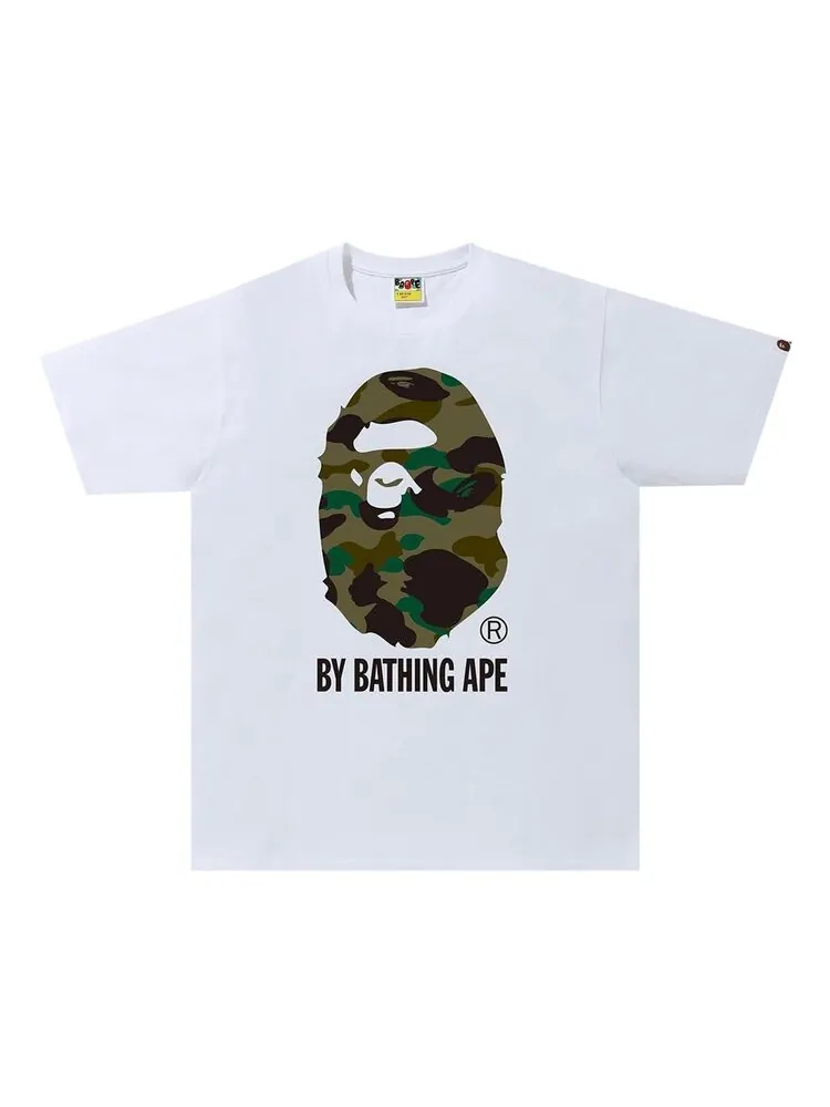 Футболка BAPE 1st Camo By Bathing Ape Tee 'White/Green' — изображение 1 из 1, белый