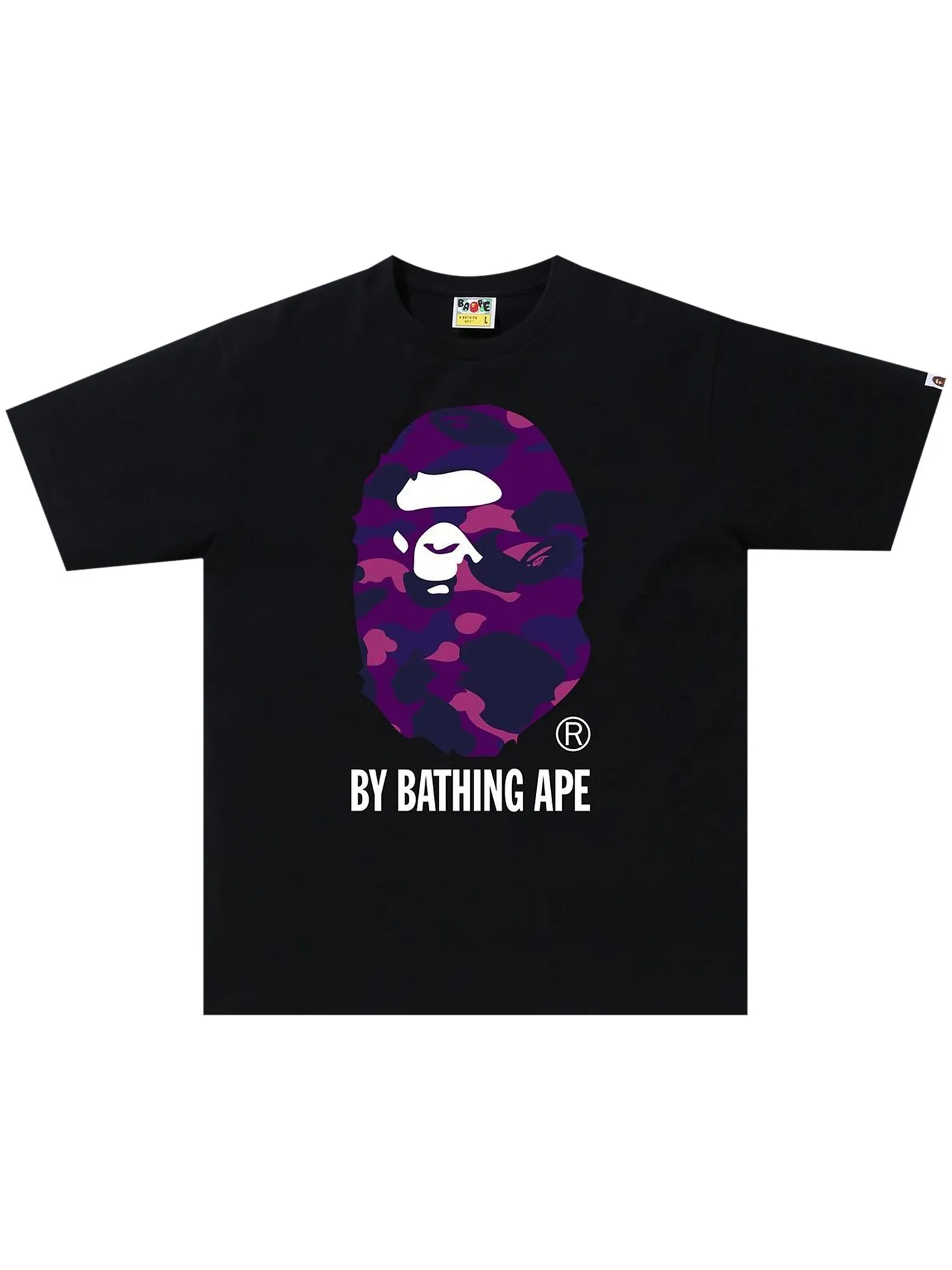 Футболка BAPE Color Camo Черный/Фиолетовый — изображение 1 из 1