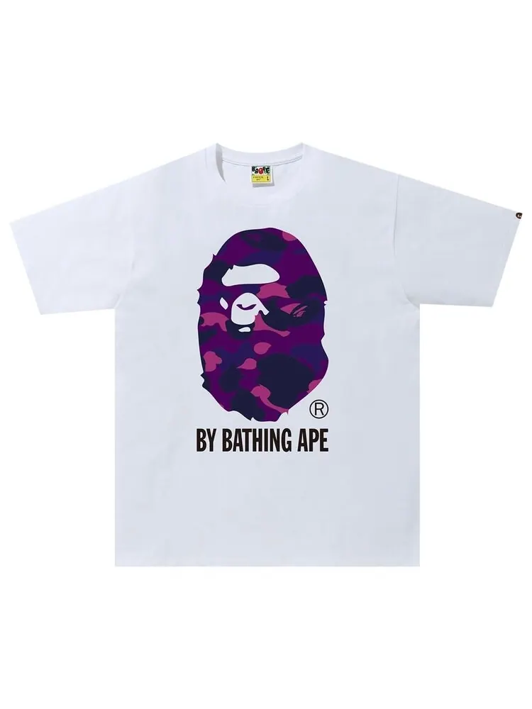 Футболка BAPE Color Camo Tee 'White/Purple' — изображение 1 из 1, белый